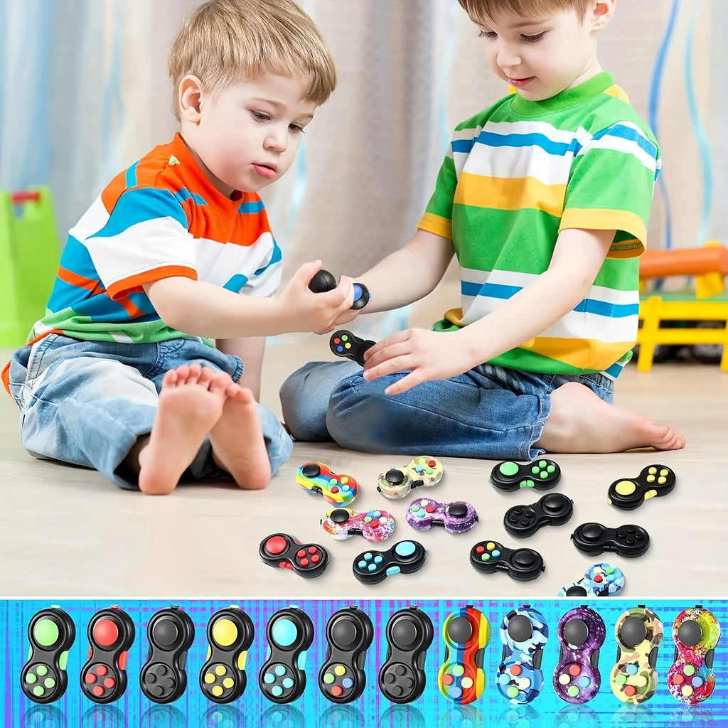 [Retro Classic Fidget Pad] 7pcs Retro Classic Fidget Pad Handheld Game Controller Fun Toys Pack