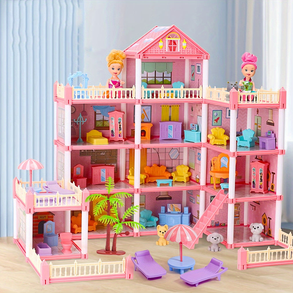 Room 10/11/14/15/20/22/26/27 Mini Doll House Doll House Princess Castle Toy Furniture Additions, Doll Villa, Logical Thinking, Princess Christmas Birthday Gifts Toys for 3+ Year Old Girls
