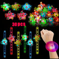 [Birthday Gifts, Party Favors] 30pcs LED Light Up Fidget Spinner Bracelets Party Favors, Glow In The Dark Party Supplies, Birthday Gifts, Treasure Box Toys for Classroom