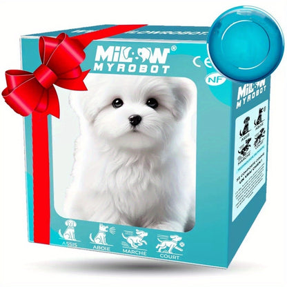 2026 Upgraded Simulation Puppy Robot, Realistic Electric Biomimetic Dog Toy, Automatic Walking, Barking, Tail Wagging, Children's Interactive Electronic Pet, Gifted with Accessory Dog Bones, Is An Excellent Birthday, Christmas, New Year's Gift