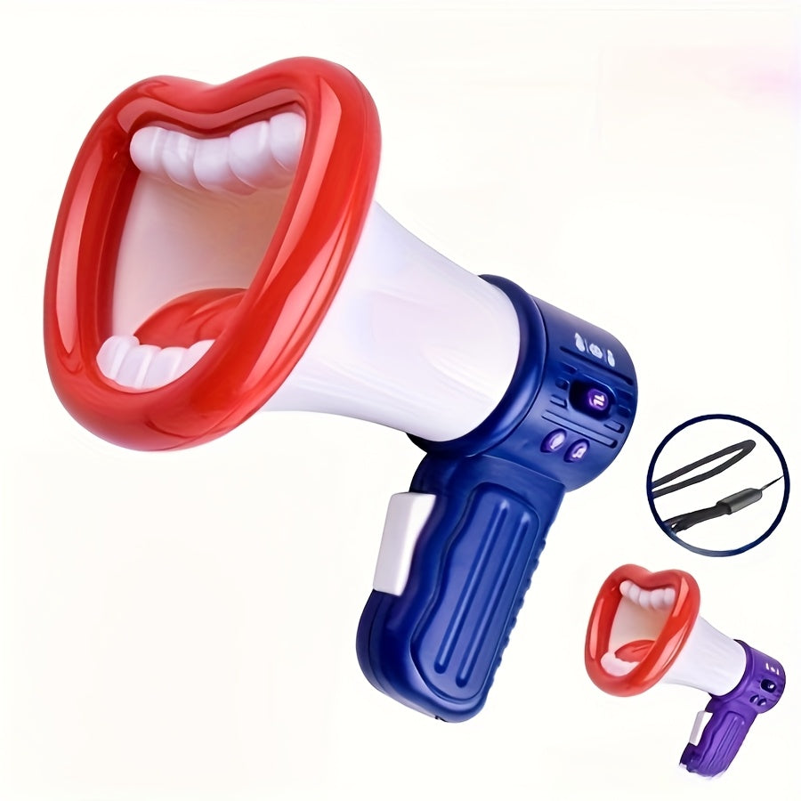 Funny Big Mouth Voice Changer Megaphone Toy for Kids, Multi-Sound Effects Handheld Megaphone, Novelty Prank Toy for Birthday Party Christmas Gift, Interactive Game Prop