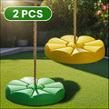 2pcs Single Style Thick Swing, Outdoor Fitness Flower Shaped Fun Swing, Diameter 11.8in Adjustable Rope Length 78.7in, Suitable for Amusement Parks/courtyards