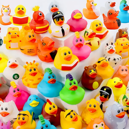 JXJ Rubber Duck - 2" Bulk Floating Duck for Children - Bath Toy Variety - Party Gifts, Birthdays, Bathing, And More