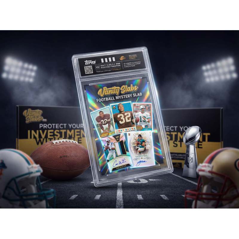 PANINI Football Random Single Hit Slab | Inside is a Rookie, Star, Autograph or Insert Guaranteed! | Perfect Gift for Kids & Collectors of All Ages