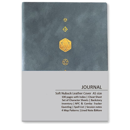 RPG Journal, DnD 2024 5R/5e Premium Sheepskin All-in-One Diary, 100 Pages, Complete Character Sheets, Backstory, Exclusive Game Guide, Treasure Item List, NPC Manager, Quest Logbook, Lined Notes Pages, Spells & Tracking, Character Relationships