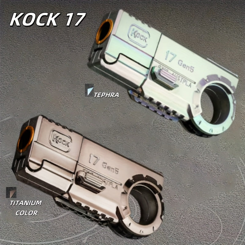 Knock 17Gen5 One-Touch Cartridge Alloy Finger Pistol - Fidgety Fingertip Stress Relief Toys - Case Throwing Softball Guns, Fidgety Novelty And Mischievous Toys, Perfect Gift!