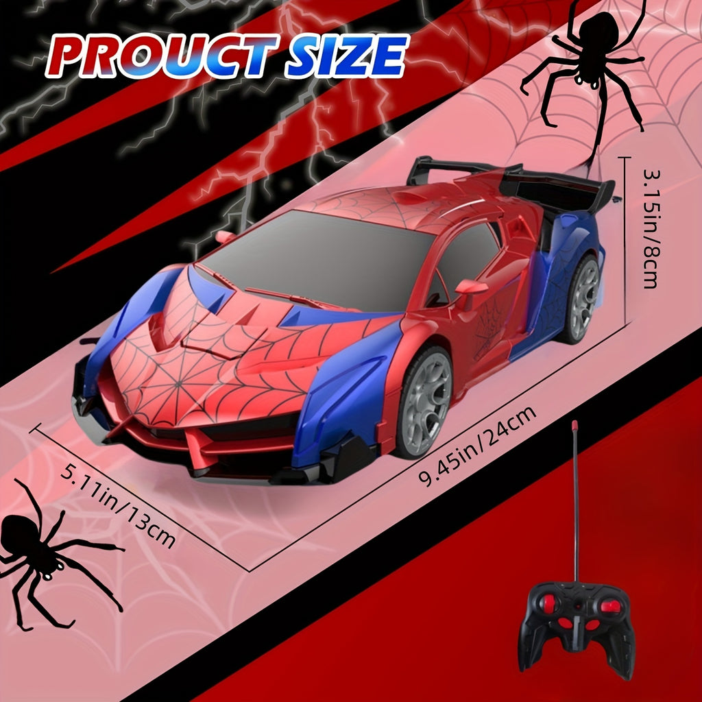 Remote Control Car, One-Button Transform Robot Spider Transformer Toy Car with Cool LED Headlights, 2.4Ghz 1:18 Scale, 360 Degree Rotation Drift, Christmas Birthday Gift for Boys And Girls