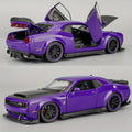 1:32 Scale Dodge Hellcat Alloy Die-Cast Car Model - Openable Doors, with Display Base, Collectible Mini Vehicle, Exquisite Ornament And Gift for Friends, Birthday, Christmas, New Year
