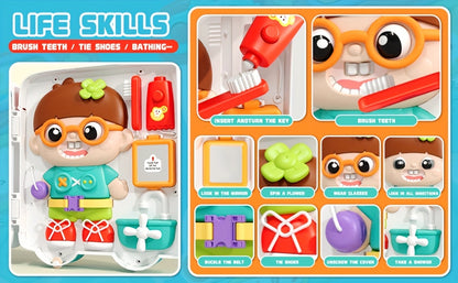 [Birthday Gift] 54in 1 Busy Board Toys for Toddler 18 Months, Educational Toys for 18 Months, Fine Motor Learning Baby Toys for 18 Months, Birthday Gift for 18 Months Boys Girls