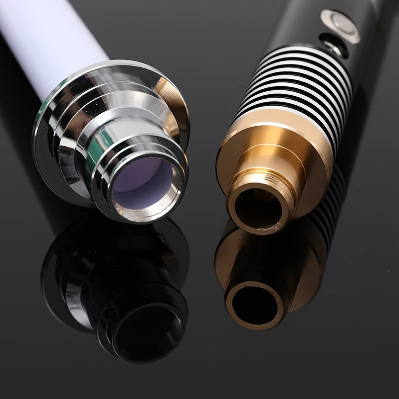 Metal Handle RGB Cosplay Light Up Saber Laser Sword Luke Saber 16 Colors Change LED Switchable Sound And Light Toy for Gift, Halloween Gift, Christmas Gift