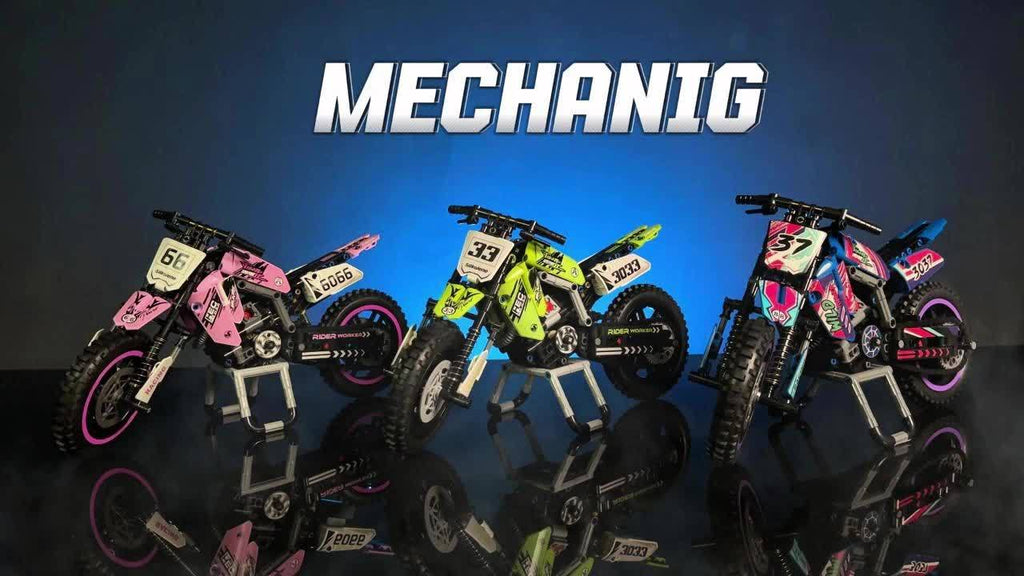 Motorcycle Building Block Set - 476pcs Collectible Motorcycle Display Model, Motorbike Toy Collection Brick Kit