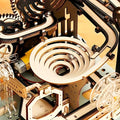 Electric 3D Wooden Puzzles Marble Run Model Kits Brain Teaser Puzzle DIY Handmade Christmas Gift(Without Battery) Halloween Party Favors