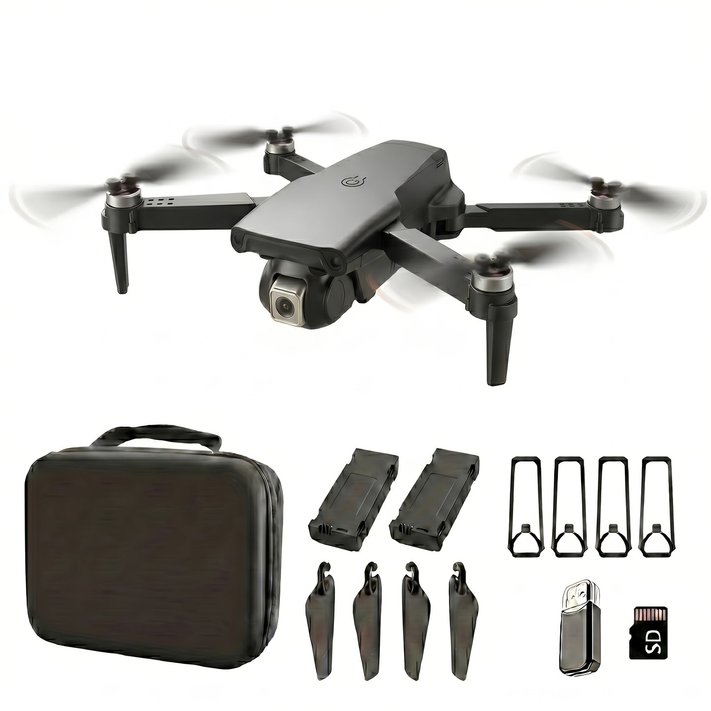 2026 Upgraded Drone, with Remote Controller And 2pcs Batteries, 8K Brushless Motor And Obstacle Avoidance, One-Button Return, Foldable Quadcopter, USB Charging. Flying Game, with Repair Tools, Suitable for Beginners, US Independence Day, Summer