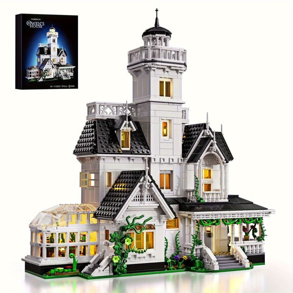 Magic Owens House Building Block Set, Unique Castle Architecture - Fan Collection Boutique - Brand Compatible - Excellent Gift For Christmas And Halloween - Adult Building Block Toys (1877pcs)