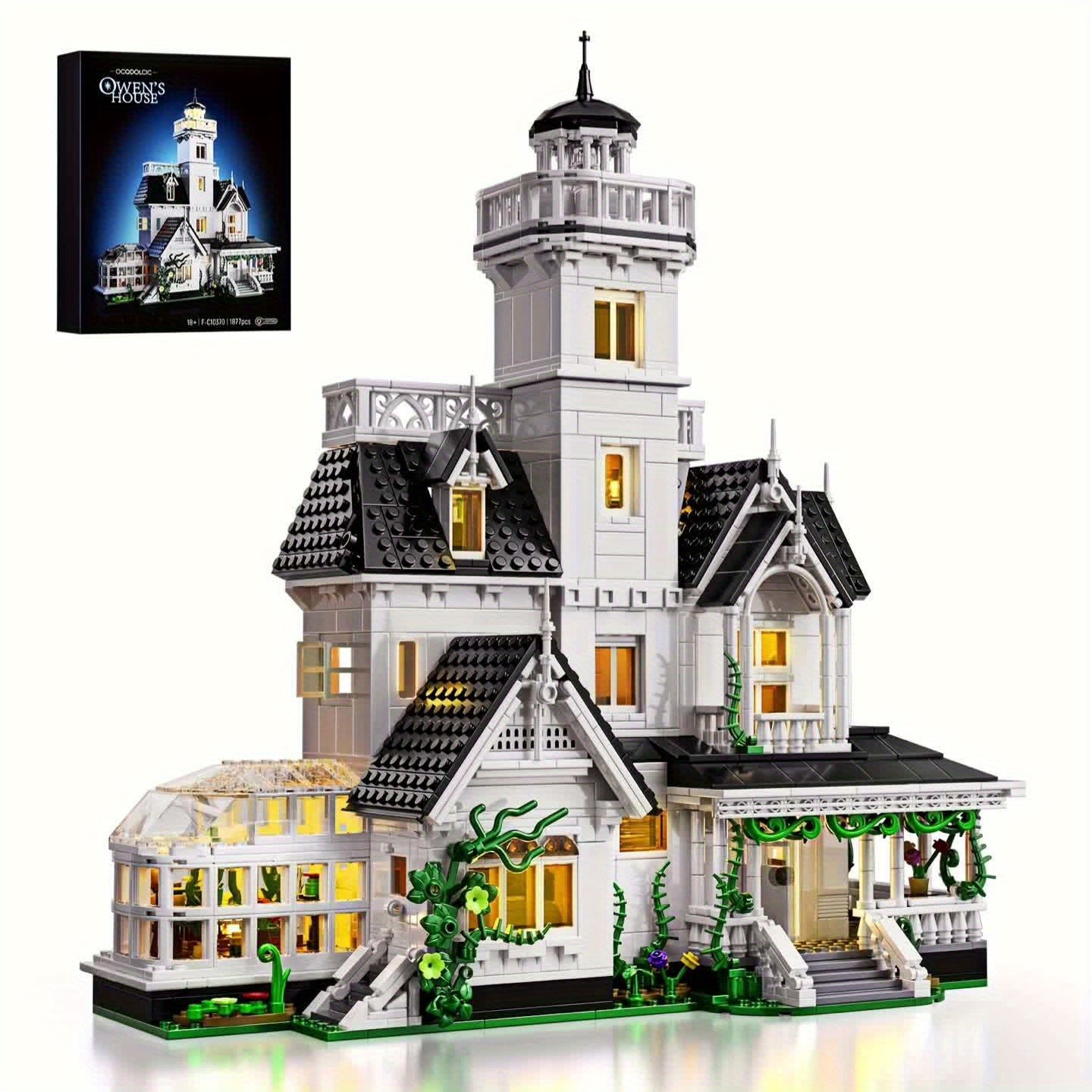 Magic Owens House Building Block Set, Unique Castle Architecture - Fan Collection Boutique - Brand Compatible - Excellent Gift For Christmas And Halloween - Adult Building Block Toys (1877pcs)