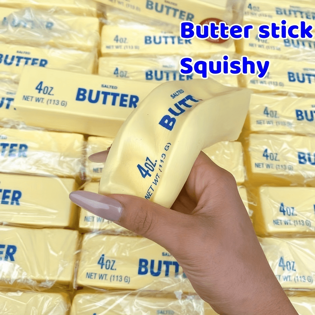 7pcs Squeeze Stick Stress Relief Toy - Super Soft Slow-Rise Butter Stick, Cloud-Soft Sensory Relax for Ages 6+, Stocking Stuffer & Easter Basket Favor