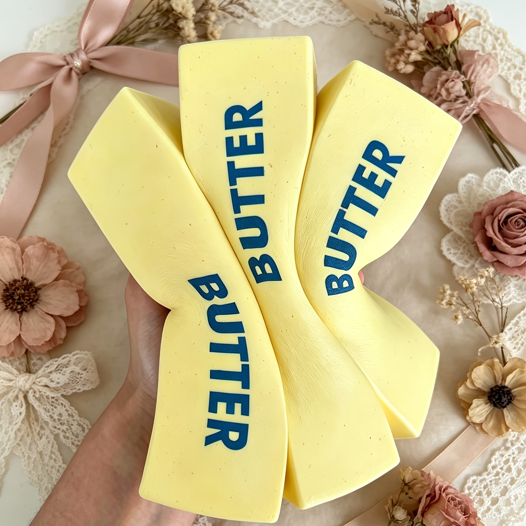 Simulated Butter Squishy Toys, Super Slow Rebound Fidget Toy for Relax, Work Decompression, Super Wet, Perfect for Daily & Party Gift.