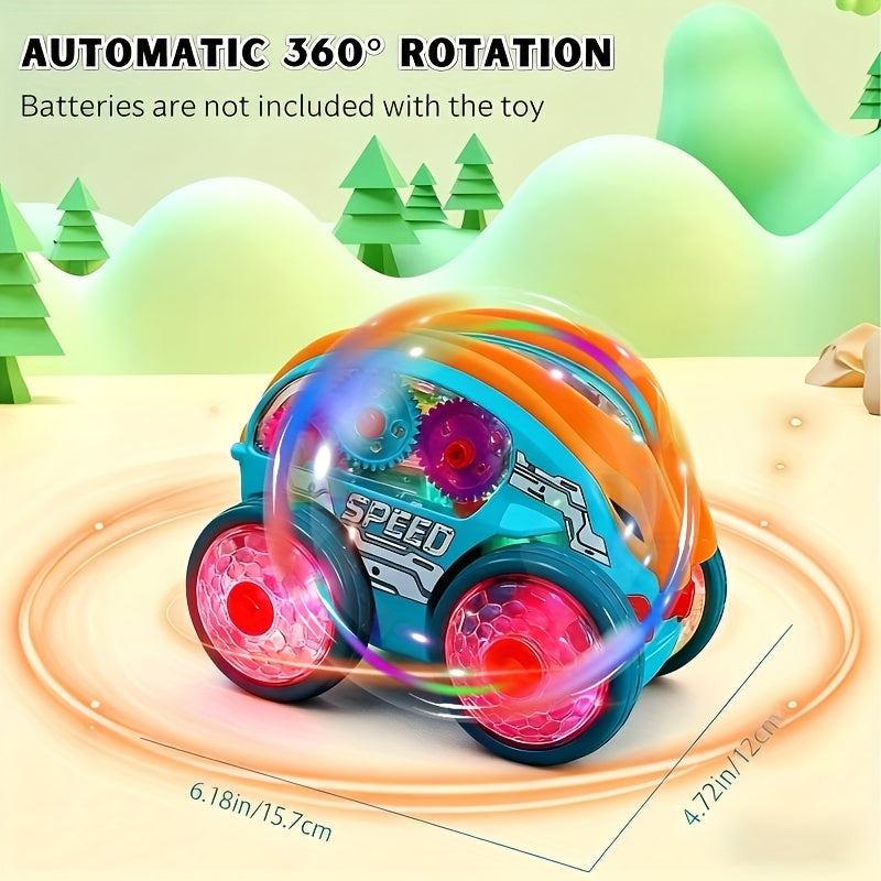 New 2026 Automatic Dump Truck, Colorful Lighting And Music Toy Car, Automatic Rolling, a Very Interesting Toy, Birthday And Christmas Gifts, Thanksgiving Gifts, Halloween Gifts, Party Gifts (Batteries Not Included)