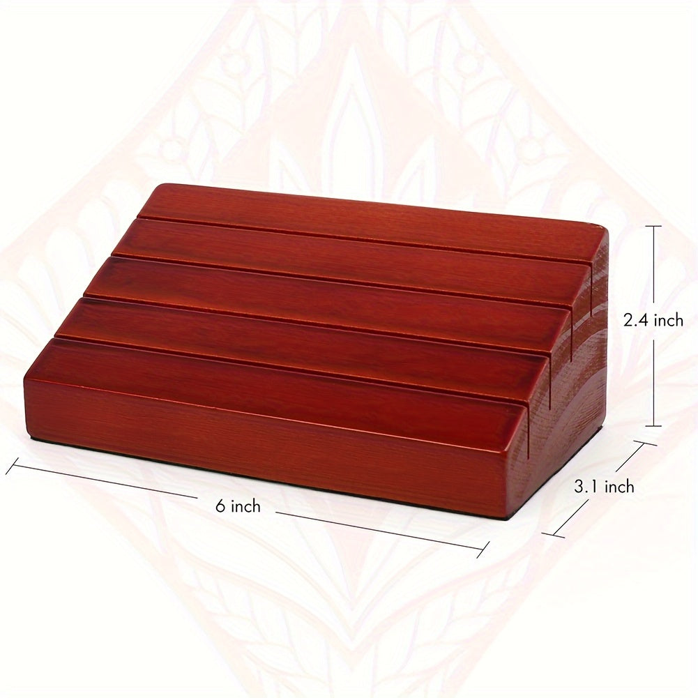 2Pcs Playing Card Holder Wooden Hands Free Cards Holder Rack Organization 4 Slots Durable