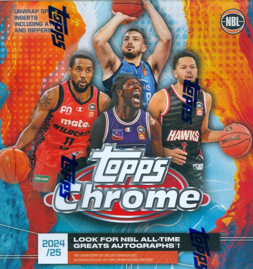 2024/25 Topps Chrome NBL Basketball Factory Sealed Value MEGA Box