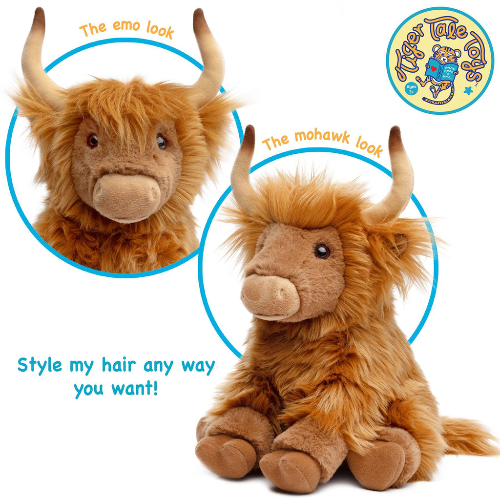 Henley The Highland Cow - 11.5 Inch Stuffed Animal Plush (New Edition)