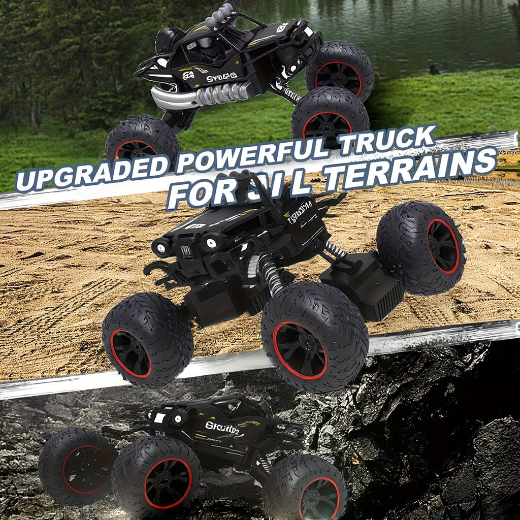 [Remote-Controlled Toy Cars] Large Remote-Controlled Cars, High-Speed Remote-Controlled Vehicles, Rechargeable USB Electric Toy Cars, High-Speed Remote-Controlled Racing Cars, All-Terrain Off-Road Trucks, Cool Toys, Gifts Suitable For Boys Over 6 Years Ol