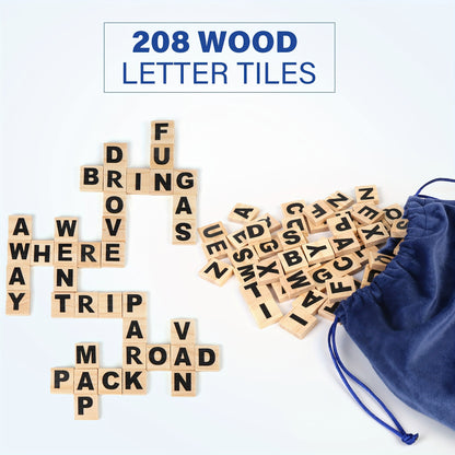 Kids Spelling Games Flash Card Sight Word Flashcards Wood Letter Tiles, Word Tile Dice Rolling Game for Kids Age 4+, Learning Educational Phonic for Kindergarten Preschool Autism Classroom Must Haves, Birthday Christmas Gift for Boys Girls 4.7*4.35''