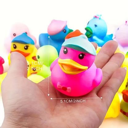 JXJ Rubber Duck - 2" Bulk Floating Duck for Children - Bath Toy Variety - Party Gifts, Birthdays, Bathing, And More