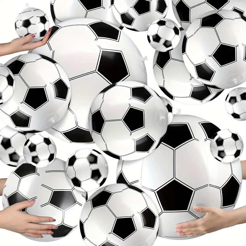 12 Outdoor Inflatable Soccer Balls, Suitable for Pool Parties, Beach Soccer, And Competitive Football