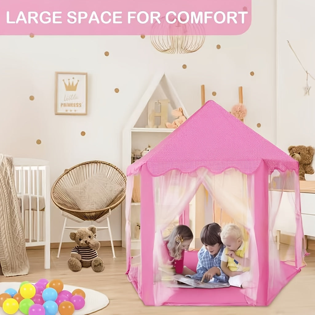Kids Play Tent Toy Indoor Outdoor Playhouse Princess Castle Tent for Boys Girls Toddler, Room Decor,home Decor,Large Toy House with Storage Bag, Birthday Holiday Gift