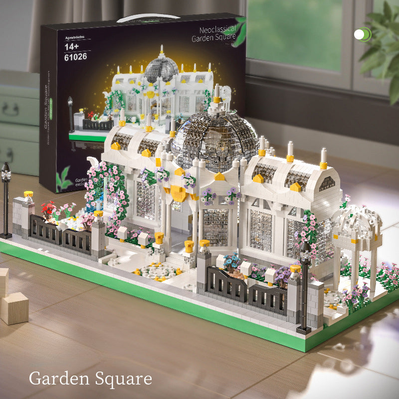 6700pcs Garden Plaza Building Blocks Set, Advanced Micro-Landscape Architecture Model, Complex Construction Kit for Adults 14+, Christmas Gift, Halloween Gift Idea, Birthday Present for Collectors