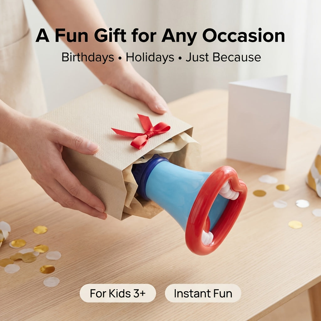 Funny Big Mouth Voice Changer Megaphone Toy for Kids, Multi-Sound Effects Handheld Megaphone, Novelty Prank Toy for Birthday Party Christmas Gift, Interactive Game Prop