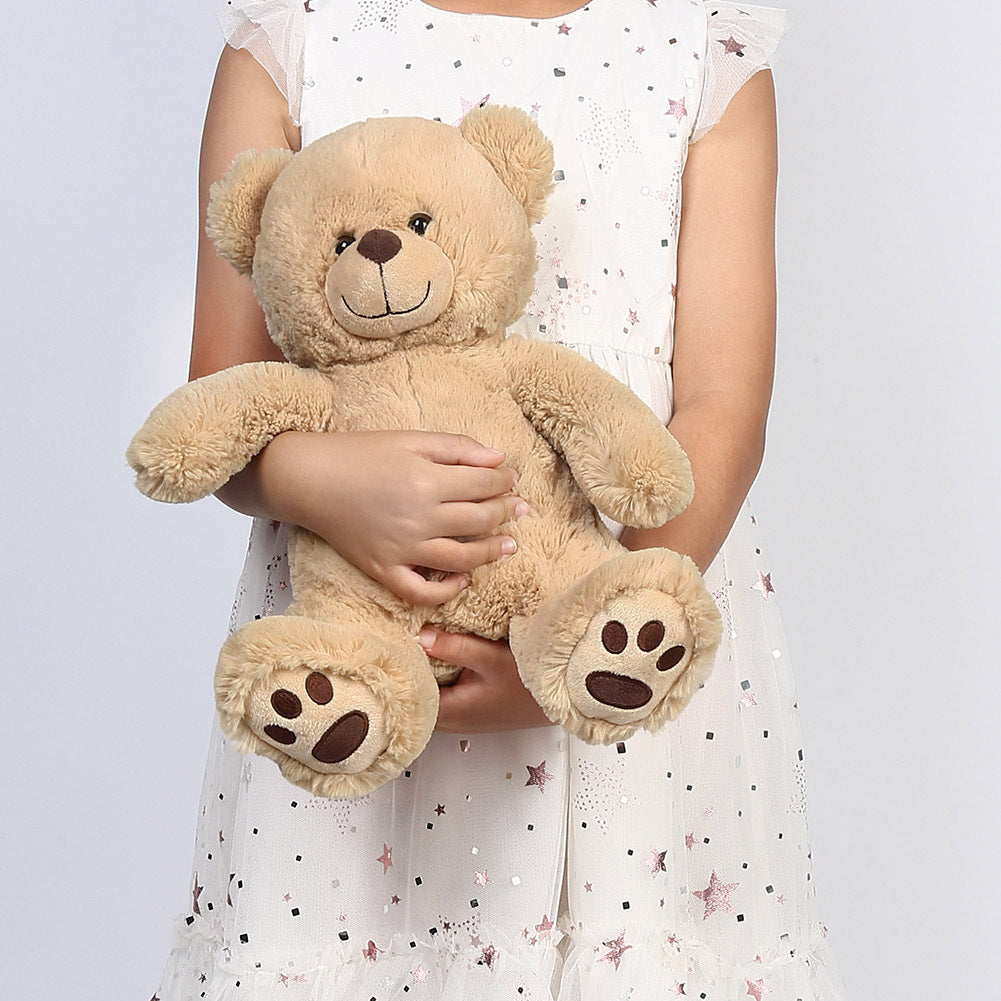 Brown Teddy Bear Stuffed Animal, 12 inch Cute Plush Teddy Bear Toy, Plushies Gift for Kids, Toddlers, Boys and Girls, Easter Decoration
