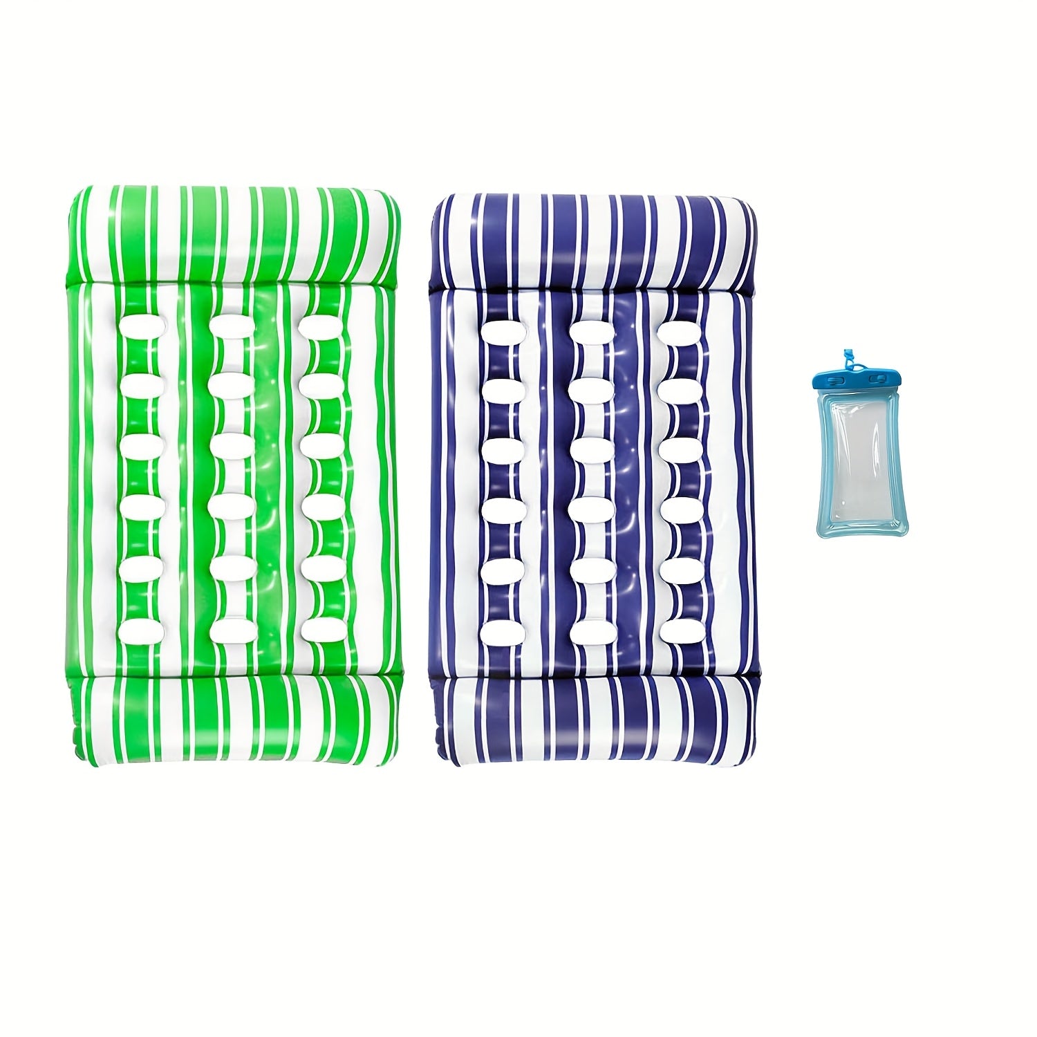 1/2/4-pack Inflatable Pool Lounger For Adults - Sun Tanning Float With Headrest, Floating Mat For Swimming Pool, Beach And Lake Use - Comfortable Water Recreation