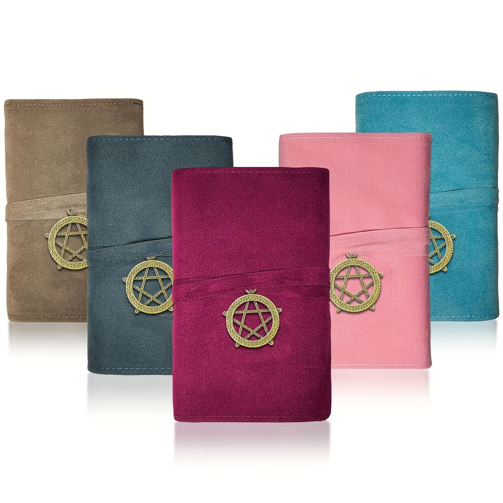 5pcs Tarot Card Holder, Velvet Storage Bag with Retro Pendant, Lightweight Tarot Bags Pouch