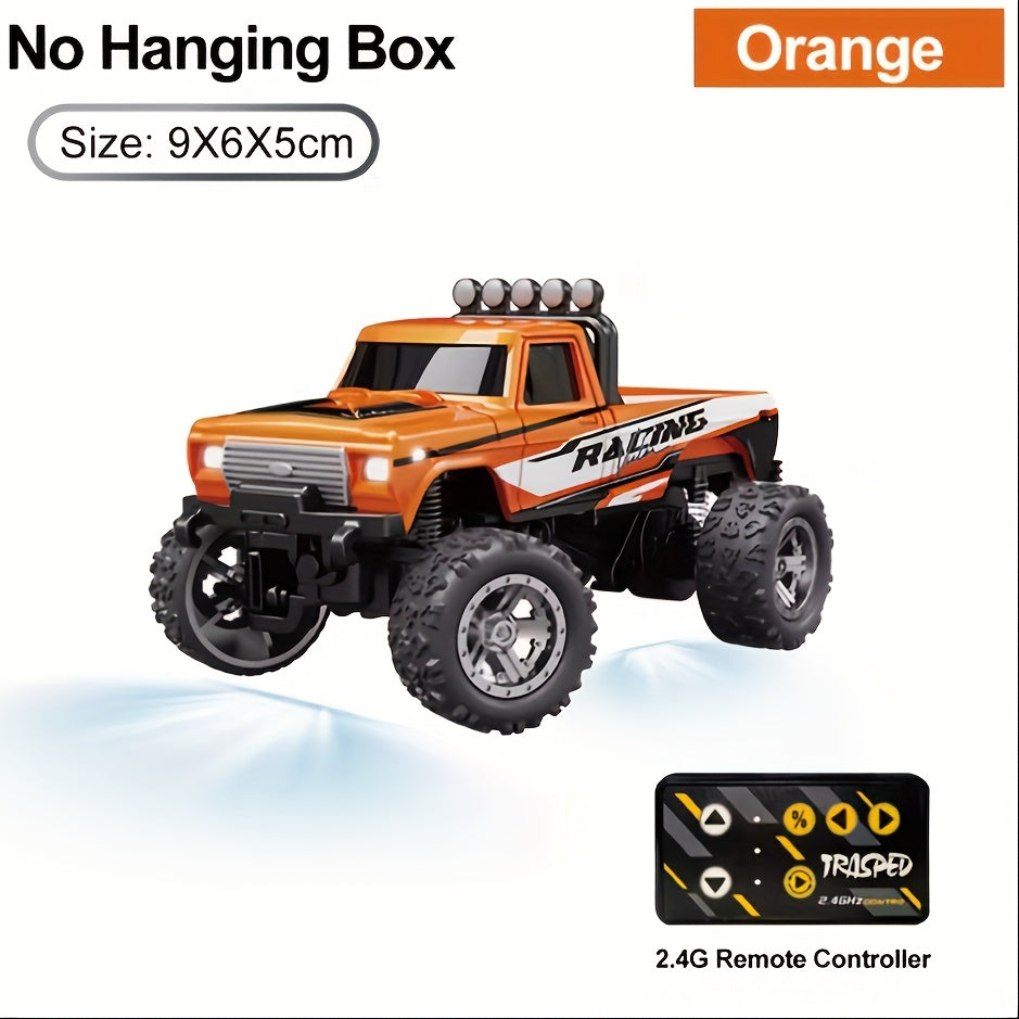 [High-Speed Mini RC Car] 1/64 Mini Alloy Off-road Climbing RC Car | 2.4GHz High Speed Die-cast Monster Truck with Shock Absorber - Toy Gifts for Adults and Children