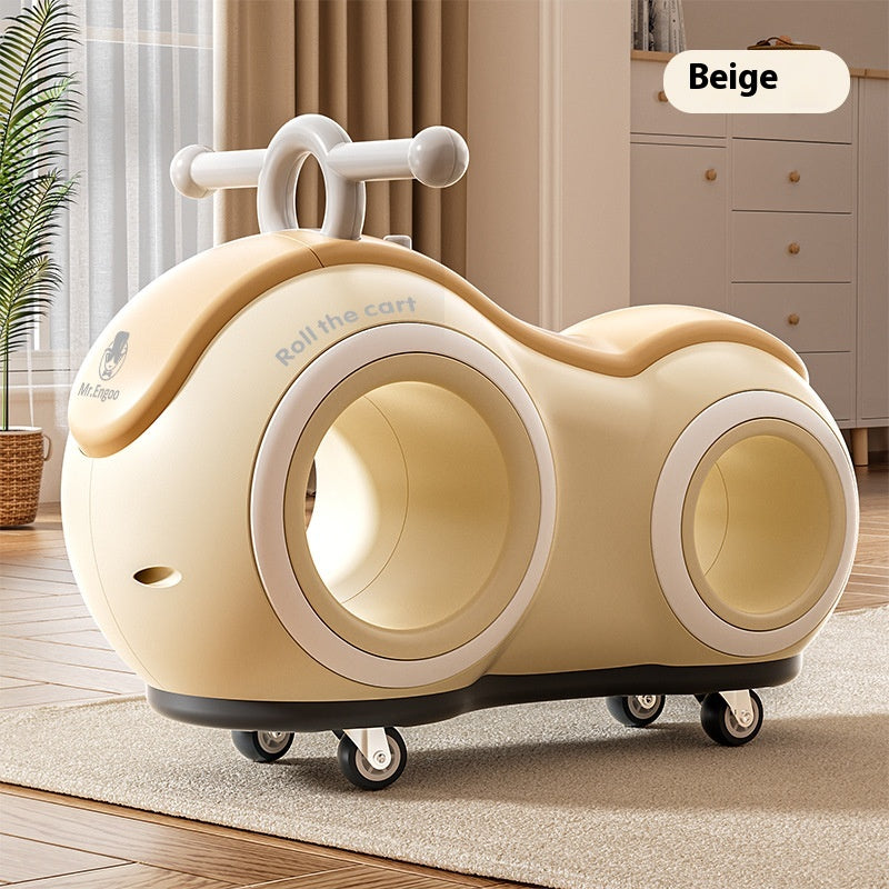 [Perfect Gift] Anti-Rollover 4-Wheel Toddler Balance Bike With Lights And Music, 220 Lbs Load, For Kids 1+. Great For Camping And Family Outings, Perfect Gift For Independence Day, Summer Party, Birthday And Back To School