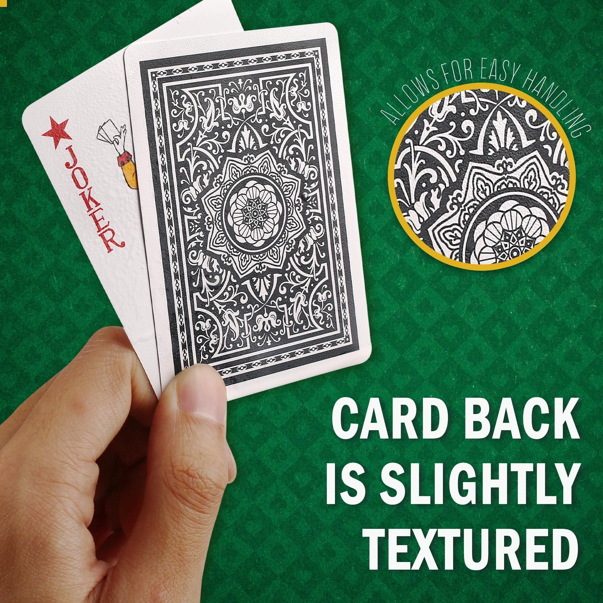 2 Decks Waterproof Plastic Playing Cards Poker Size Standard Index Card with Case Game Cards