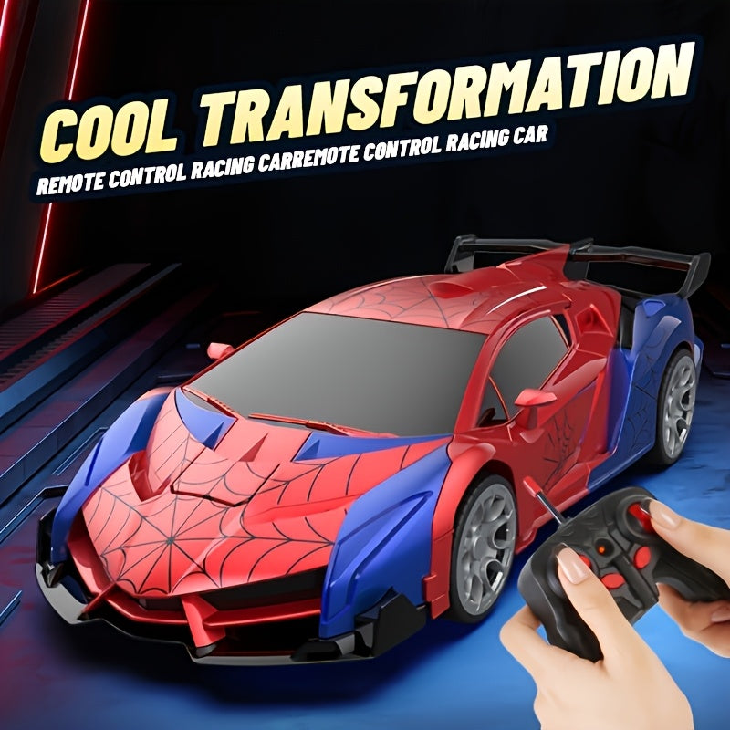 Remote-controlled Car, One-button Transforming Robot Toy Car With Cool LED Headlights, 1:18 Scale, 360-degree Spinning And Drifting, Perfect As A Christmas Gift, Birthday Gift, Or Easter Gift For Boys And Girls