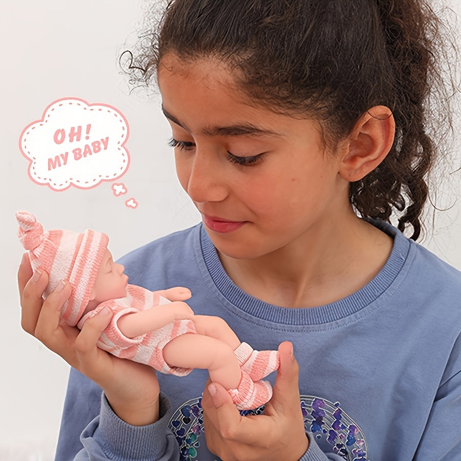 [Holiday Gifts] A Set Of 2 7-Inch Baby Dolls, Simulated Dolls, Reborn Dolls, Holiday Gifts Doll Included