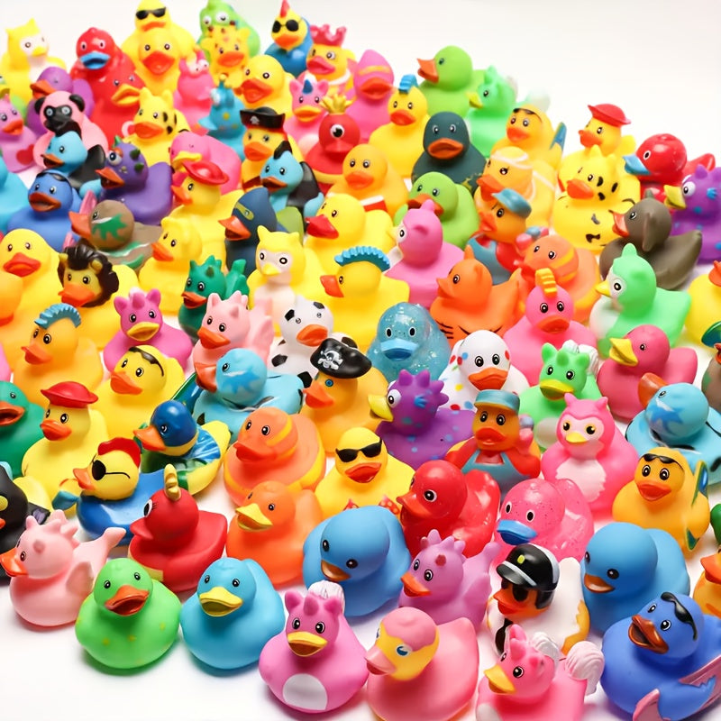 JXJ Rubber Duck - 2" Bulk Floating Duck for Children - Bath Toy Variety - Party Gifts, Birthdays, Bathing, And More