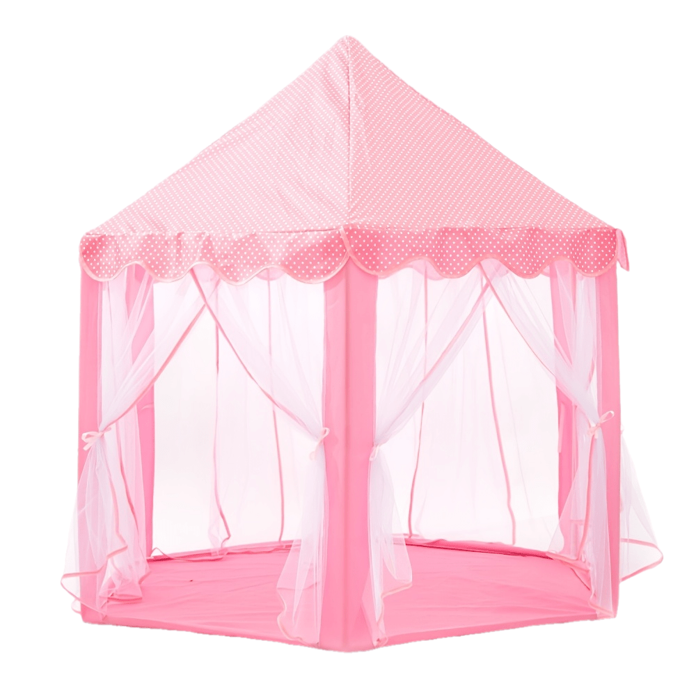 [Birthday Surprise Gift] Pink Princess Hexagon Game Tent, Indoor Dream Castle Gauze Curtain Small House, Girl Pretend Play Secret Base, Baby Reading Corner Toy House, Parent-Child Interactive Game House, Girlie Heart Atmosphere Kids Room Decoration, Birth