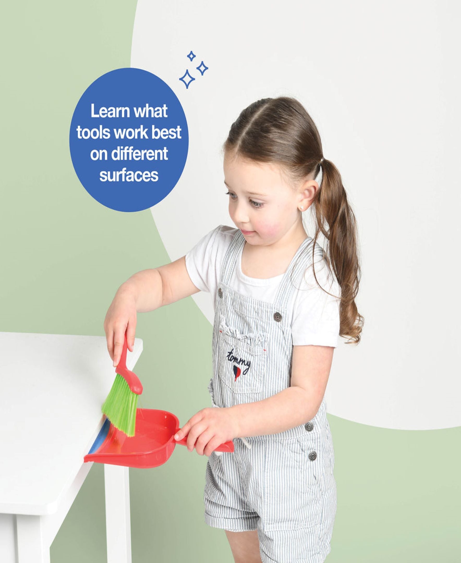 Play22 Kids Cleaning Set 4 Piece - Toy Cleaning Set includes Broom, Mop, Brush, Dust Pan - Toy KitchenCleaning Set