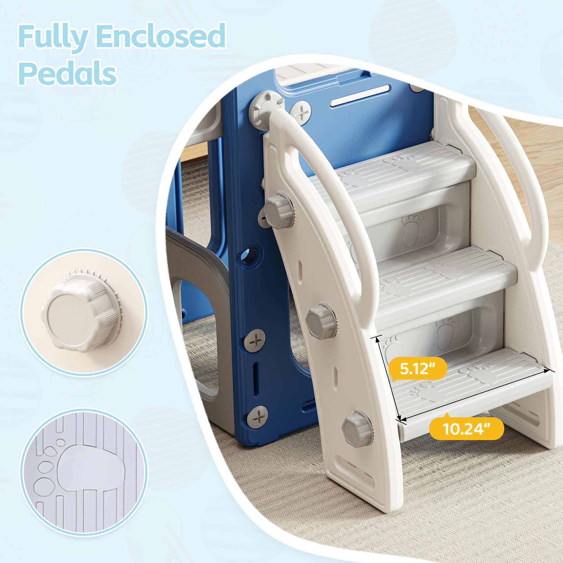 Toddler Slide Kids Climber Slides Baby Slider for Toddler, L Shaped Indoor Outdoor Playground Playset with Basketball Hoop, Storage, Telescope Toy Easy Assembly Gift for Boys And Girls