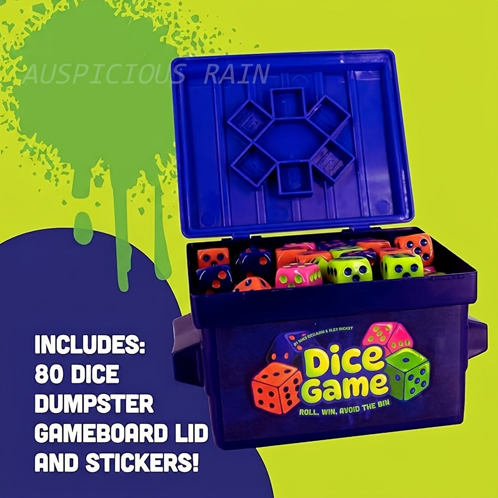 Dice Game - Fast-Paced Dice Rolling Game for Adults And Groups, Addictive 4-Player Board Games And Dice Set with 80 Dice, Funny Travel And Camping Games | Perfect for Game Night, Parties, Travel | Dice Games And Fun Party Games