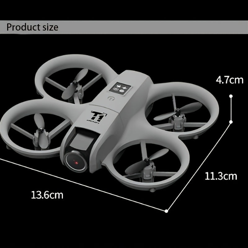 2026 Upgraded 4K Remote Control Airplane, Automatic Hover One-key Return, Two Rechargeable Batteries Long-endurance Drone, Shock And Collision Design, One-key Roll, Optical Flow Vision Automatic Hover Function, WiFi Real-time Return Of Images