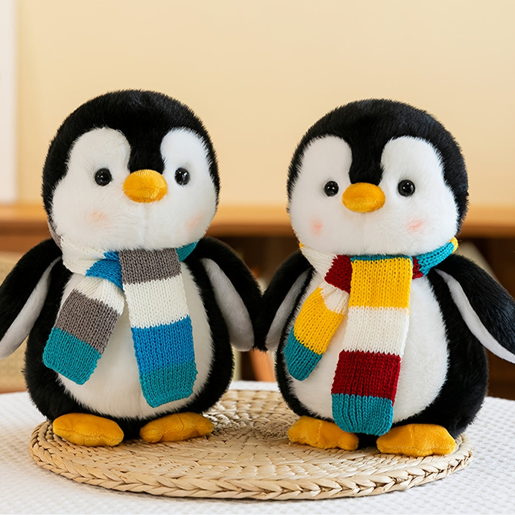 Cute Scarf Penguin Plush Toy, Soft Penguin Plush Toy, Desktop Sofa Doll, Birthday Valentine'S Day Thanksgiving Christmas Gift, 1pc