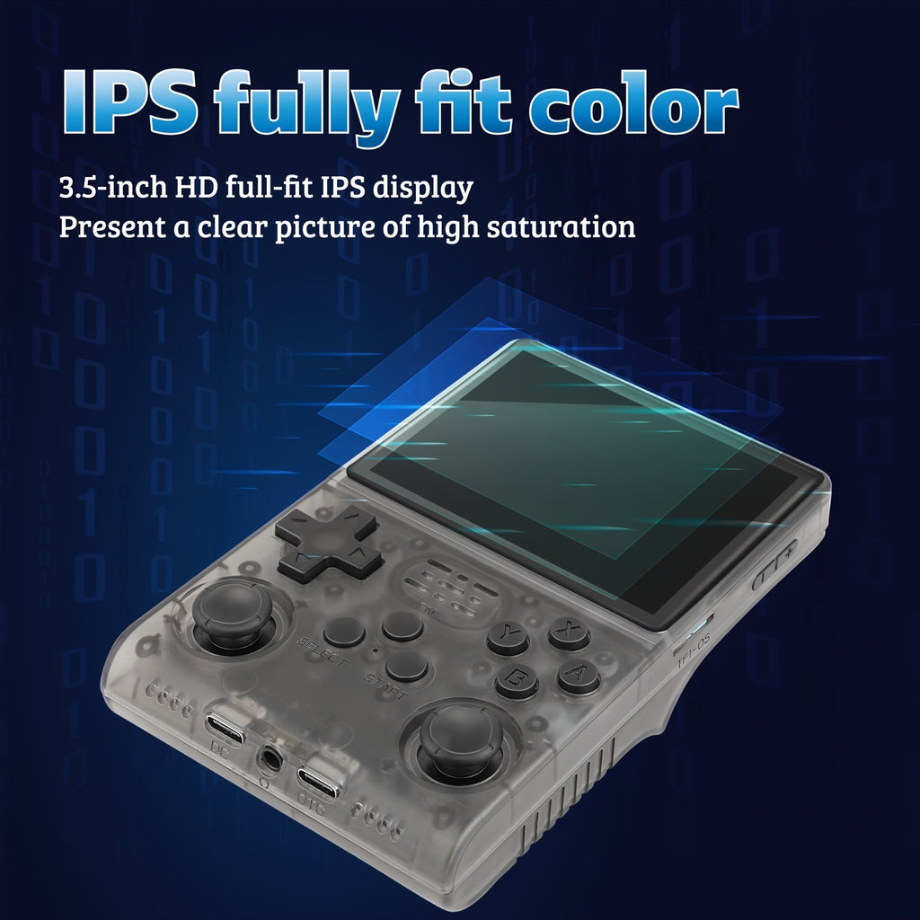 R40S PRO Retro Game Console - 3.5 Inch IPS Screen, 256G Extra Large Memory, Handheld Game Emulator Console Portable Pocket Video Player, Linux System, Travel Essentials, Halloween And Christmas Gifts