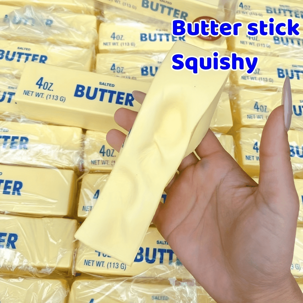 7pcs Squeeze Stick Stress Relief Toy - Super Soft Slow-Rise Butter Stick, Cloud-Soft Sensory Relax for Ages 6+, Stocking Stuffer & Easter Basket Favor