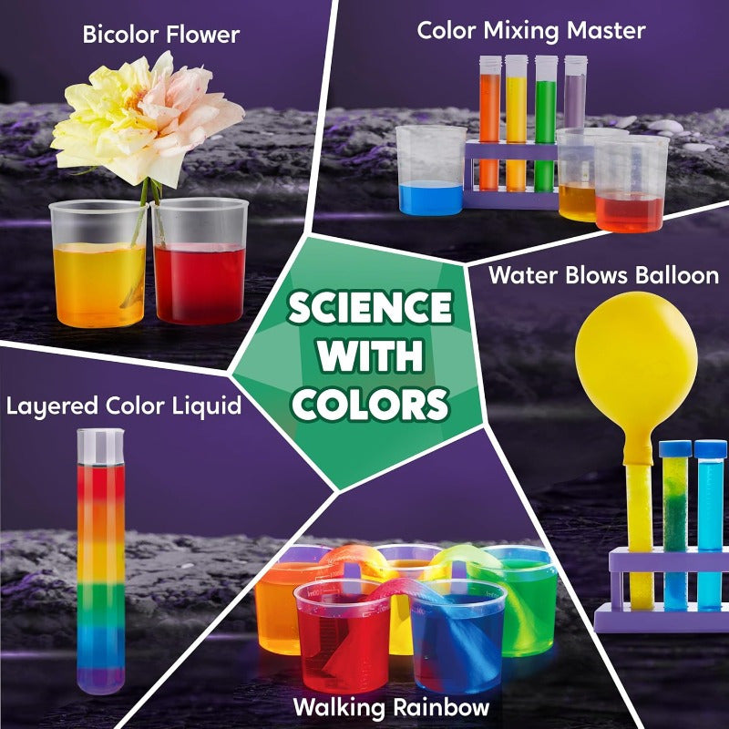Over 50 Educational Experiments for Children, Including Wonder Science Kits And Assorted Party Favor Packs. Features a Crystal Tree Growing Kit And STEM Activities with Laboratory Science Toys